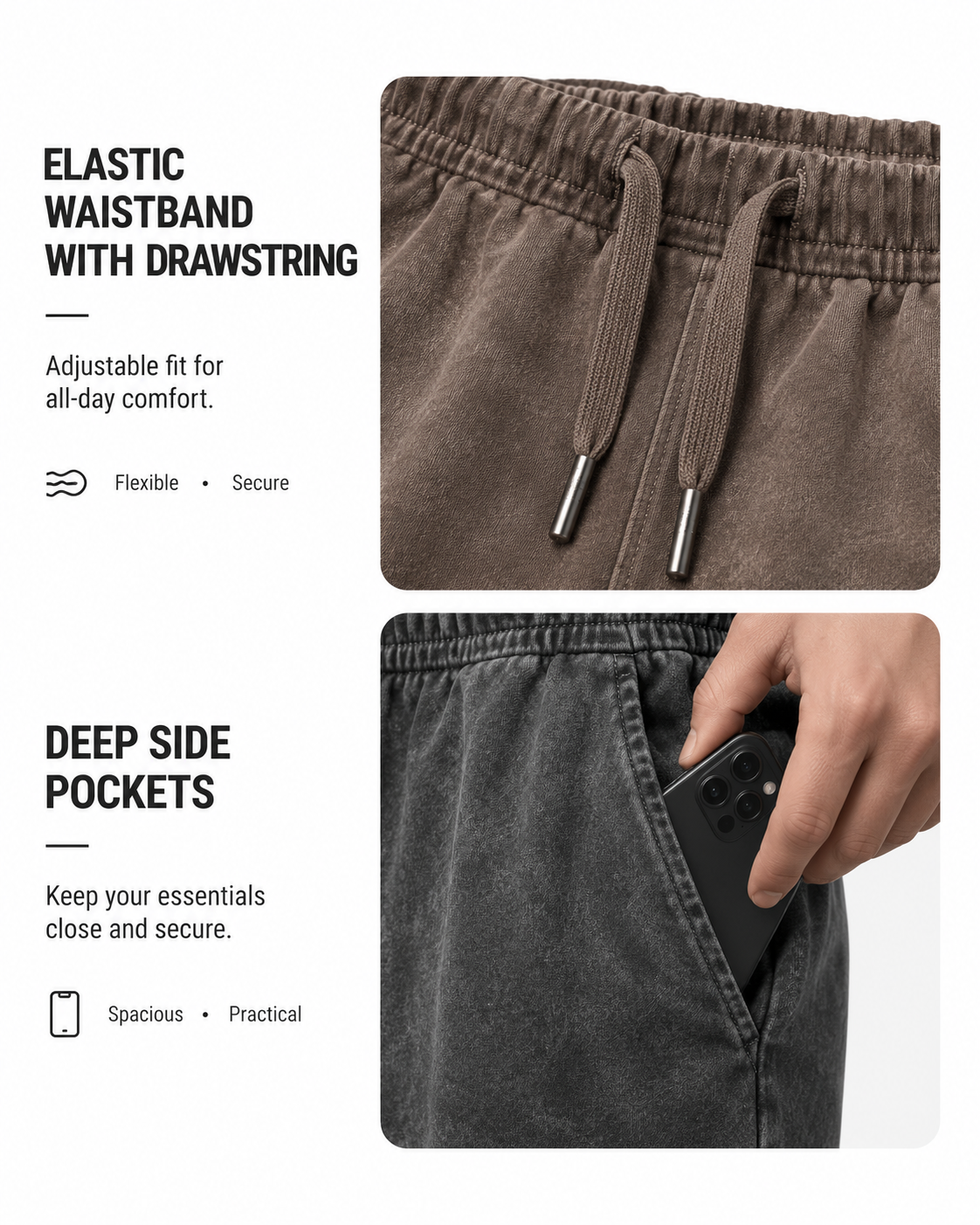 Ezy Washed Cotton Sweats